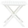 Table pliable de jardin Blanc 79x72x70 cm Plastique  