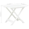 Table pliable de jardin Blanc 79x72x70 cm Plastique  