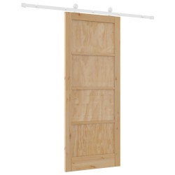 Porte coulissante avec ensemble de matériel 'ORKDAL'en pin massif 