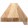 Appuis de fenêtre 2 pcs non traité 140x15x2cm bois chêne massif 