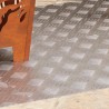 Plaques en Aluminium à Motif en Damier - 4 pcs Antidérapantes 100x50 cm 