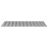 Plaques en Aluminium à Motif en Damier - 4 pcs Antidérapantes 100x50 cm 