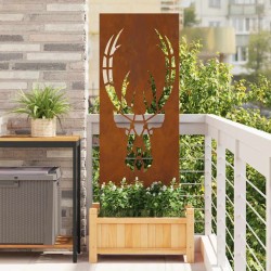 Panneau décoratif de jardin Rouillé 50 x 140 cm 