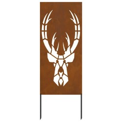Panneau décoratif de jardin Rouillé 50 x 140 cm 
