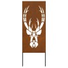 Panneau décoratif de jardin Rouillé 50 x 140 cm 
