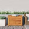 Boîte de rangement de jardin et sac 90x50x58cm bois massif teck 