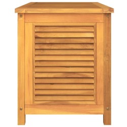 Boîte de rangement de jardin et sac 90x50x58cm bois massif teck 