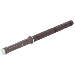 Supports de étagère flottante 12 pcs Marron Ø14 x 210 mm Acier 