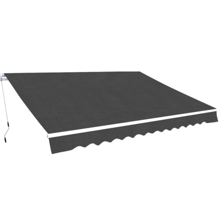 Auvent pliable manuel 350 cm Anthracite 