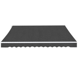 Auvent pliable manuel 350 cm Anthracite 