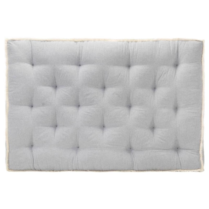 Coussin de canapé palette Gris 120x80x10 cm 