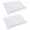 Oreillers 2 pcs Blanc 70 x 90 cm 130gsm 100% coton 