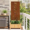 Panneau décoratif de jardin Rouillé 50 x 140 cm 