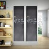 Tableau noir autocollant mural 0,45x2 m 2 rouleaux avec craies 
