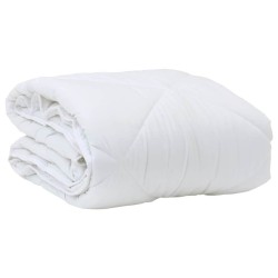 Duvet d'été avec oreiller 2 pcs Blanc 135 x 220 cm Microfibre 