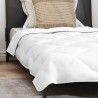 Duvet d'été avec oreiller 2 pcs Blanc 135 x 220 cm Microfibre 
