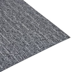 Dalles de plancher autoadhésives 5,11 m² PVC gris 