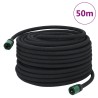 Tuyau d'arrosage de jardin noir 0,6" 50 m caoutchouc 