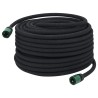 Tuyau d'arrosage de jardin noir 0,6" 50 m caoutchouc 