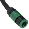 Tuyau d'arrosage de jardin noir 0,6" 50 m caoutchouc 