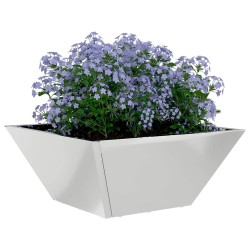 Set de 5 jardinières en bol 35x35x15 cm en acier galvanisé 