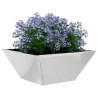 Set de 5 jardinières en bol 35x35x15 cm en acier galvanisé 