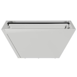 Set de 5 jardinières en bol 35x35x15 cm en acier galvanisé 