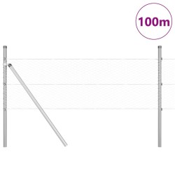 Clôture Hexagonale 0,4x100 m Acier Galvanisé 