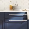 Poignées d'armoire 5 pcs argenté 320 mm acier inoxydable 