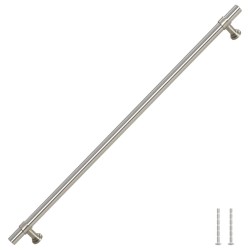 Poignées d'armoire 5 pcs argenté 320 mm acier inoxydable 