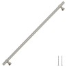 Poignées d'armoire 5 pcs argenté 320 mm acier inoxydable 