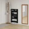 Cabinets à chaussures muraux 2 pcs Chêne noir 60 x 18 x 60 cm 