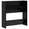 Cabinets à chaussures muraux 2 pcs Chêne noir 60 x 18 x 60 cm 