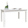 Table de jardin blanc 82,5x50,5x45 cm bois massif de pin 