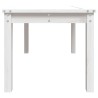 Table de jardin blanc 82,5x50,5x45 cm bois massif de pin 