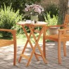 Table pliable de jardin Ø60x75 cm bois d'acacia massif 