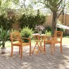 Table pliable de jardin Ø60x75 cm bois d'acacia massif 