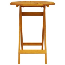 Table pliable de jardin Ø60x75 cm bois d'acacia massif 