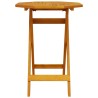 Table pliable de jardin Ø60x75 cm bois d'acacia massif 