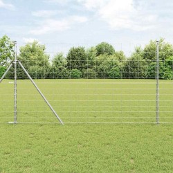 Clôture de Champ 1,4x25 m Acier Galvanisé 