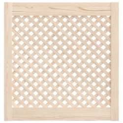 Portes d'armoires en treillis 2 pcs 59,5x61,5 cm pin massif 