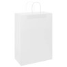 Sacs en papier 250 pcs avec poignées blanc 32x17x44 cm 