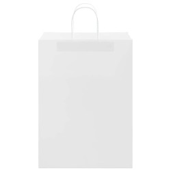 Sacs en papier 250 pcs avec poignées blanc 32x17x44 cm 