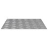 Plaques en Aluminium à Motif Damier 2 pcs Antidérapantes 50x50 cm 