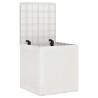 Coffre de Rangement Jardin Blanc 55x53x57 cm PP 