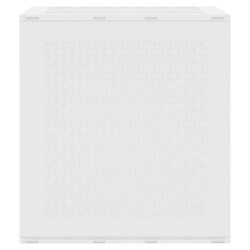 Coffre de Rangement Jardin Blanc 55x53x57 cm PP 