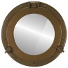Miroir en forme de hublot mural Ø38 cm aluminium et verre 