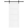 Porte coulissante avec kit quincaillerie 'ORKDAL'en pin blanc 