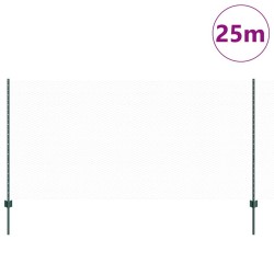 Pieux de Clôture 5 pcs U-Channel Green 120 cm Acier 