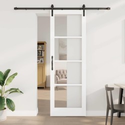 Porte coulissante avec quincaillerie 'ORKDAL'Blanche 78x232 cm 